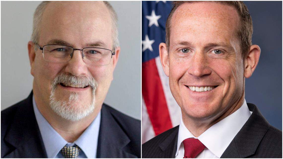 Republican Rep. Ted Budd faces Democrat Scott Huffman in his reelection bid for the 13th Congressional District.