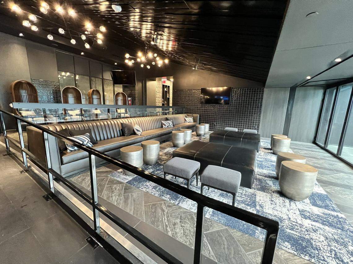 The Vault lounge at Bank of America Stadium in Charlotte.