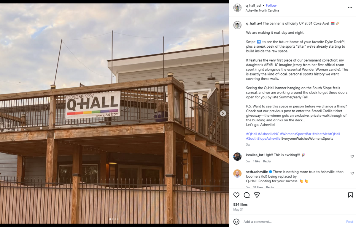 Q-Hall is expected to open by September.