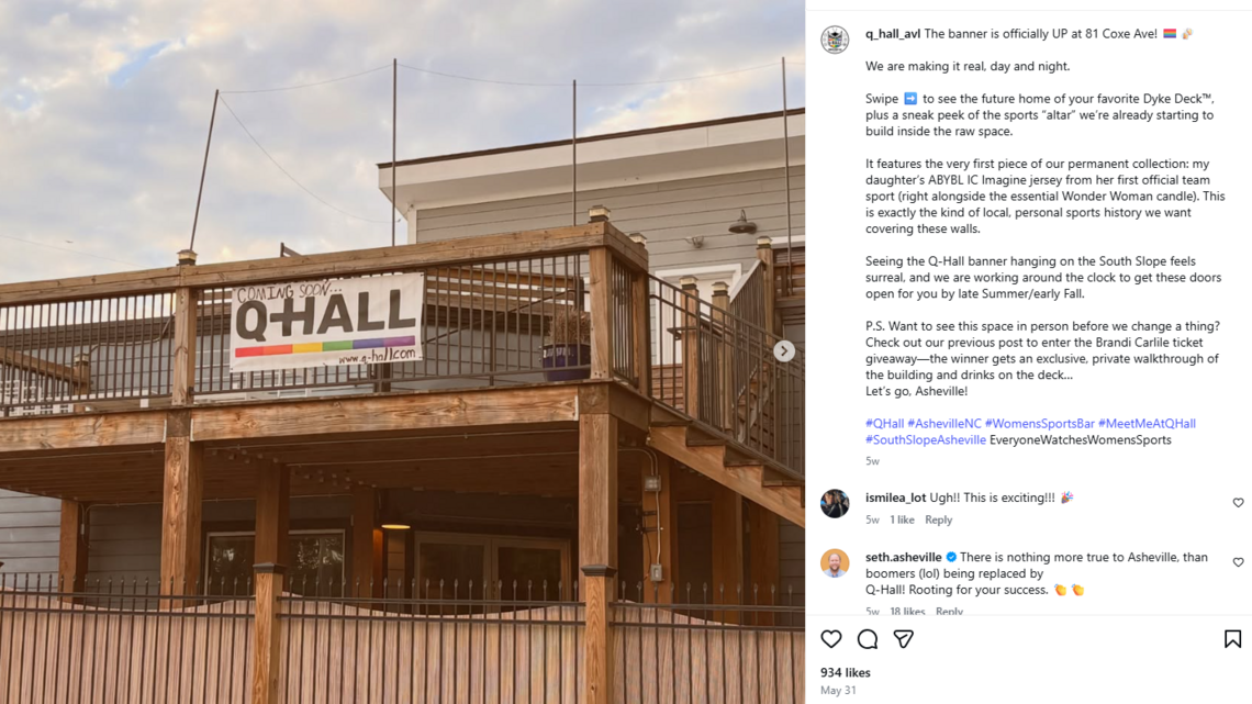 NC’s first LGBTQ women’s sports bar is expected to open this year. What to know