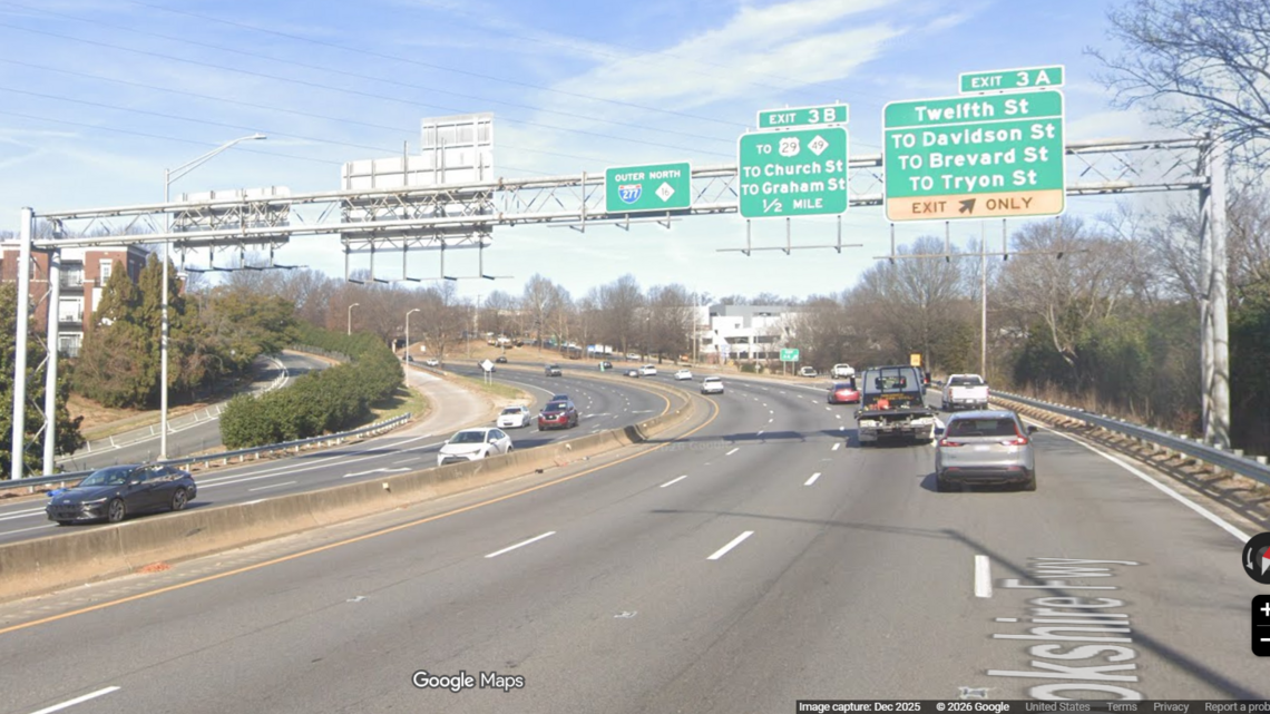Two die when ‘impaired’ teen drives on wrong side of I-277 at 12 am, CMPD says