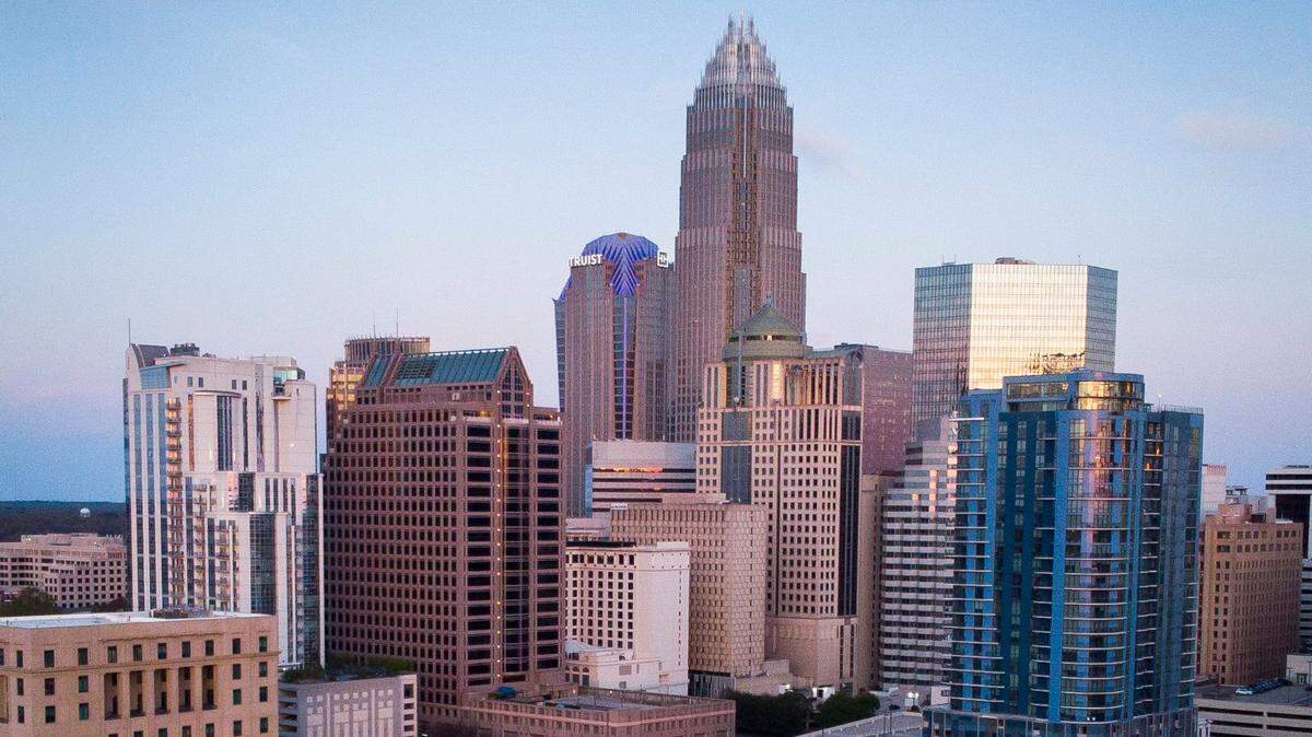The Charlotte skyline. Siemens Energy promises to create more than 400 jobs in the city and 84 in Raleigh through its latest expansion plan. 