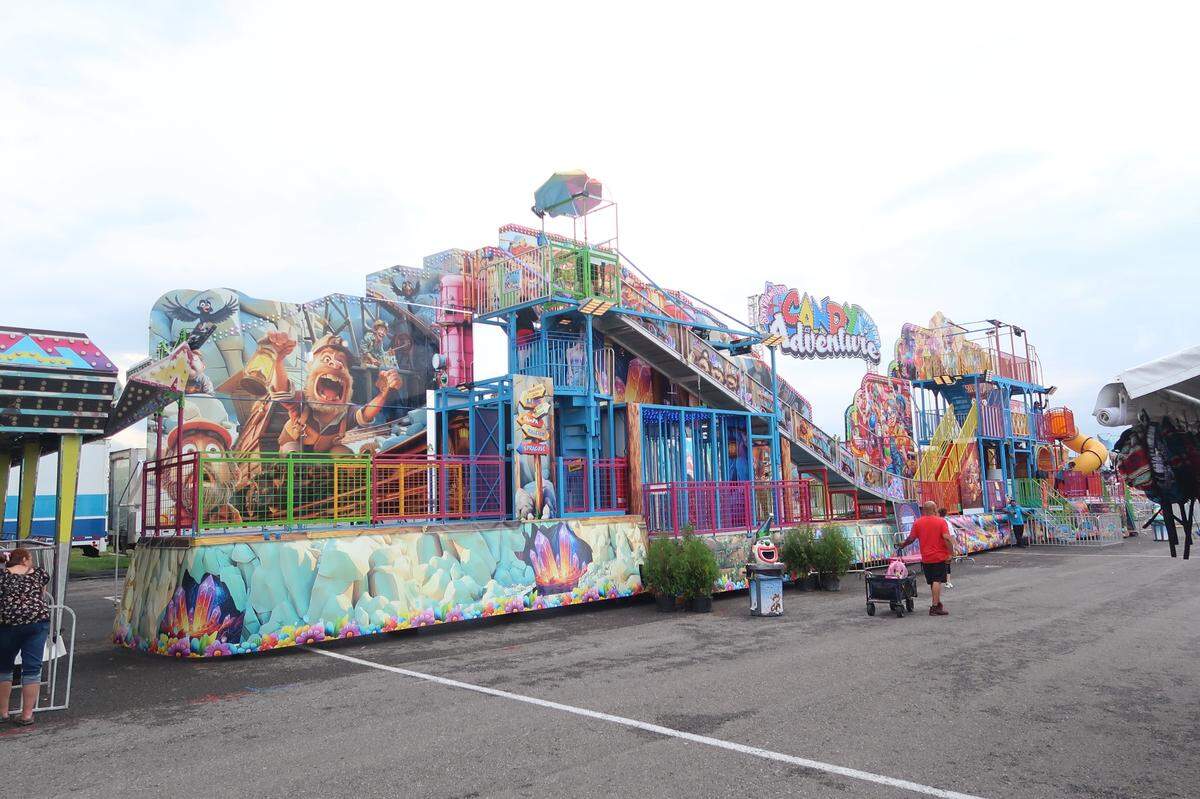 The Candy Adventure ride, a 130-foot funhouse, will be at the fair this year.