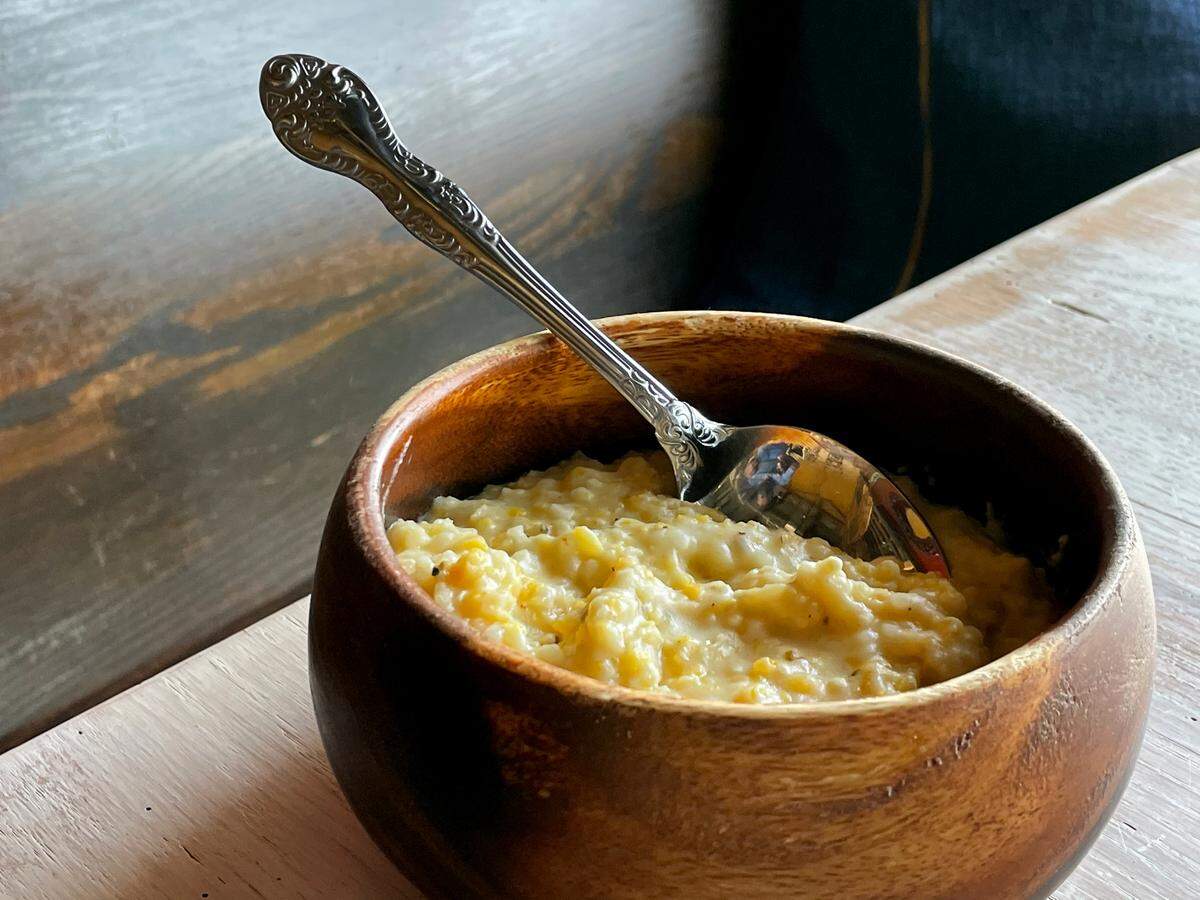 Grits by chef Greg Collier of Leah & Louise restaurant in Charlotte, N.C.