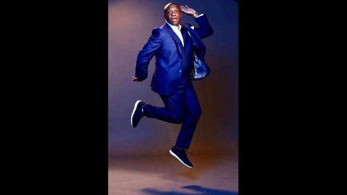 Mecklenburg County Sheriff Garry McFadden stepping during a photo shoot in New York City. He will be attending the Omega Psi Phi’s 83rd Grand Conclave held from July 22-26 at the Charlotte Convention Center.