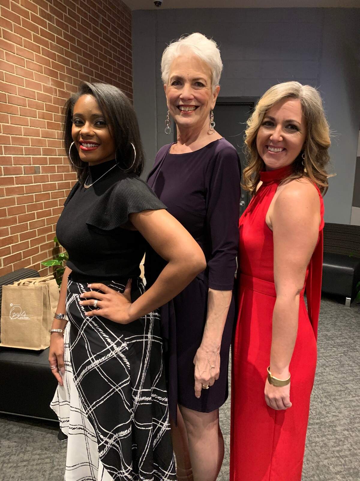 From left to right: Alisia McKennon, Edie Wilson and Emily Melvin.
