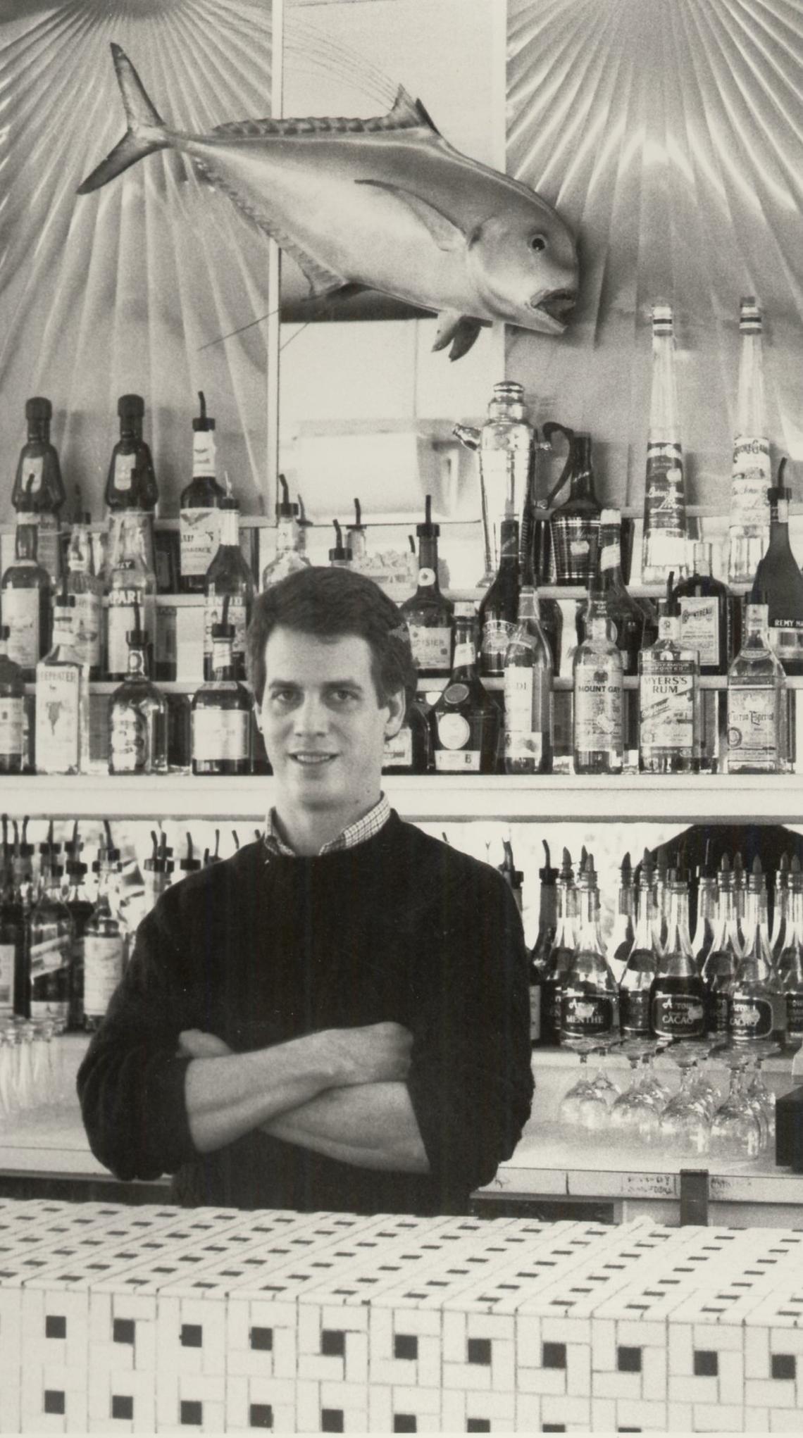 Bill Neal at Crook’s Corner in 1984.