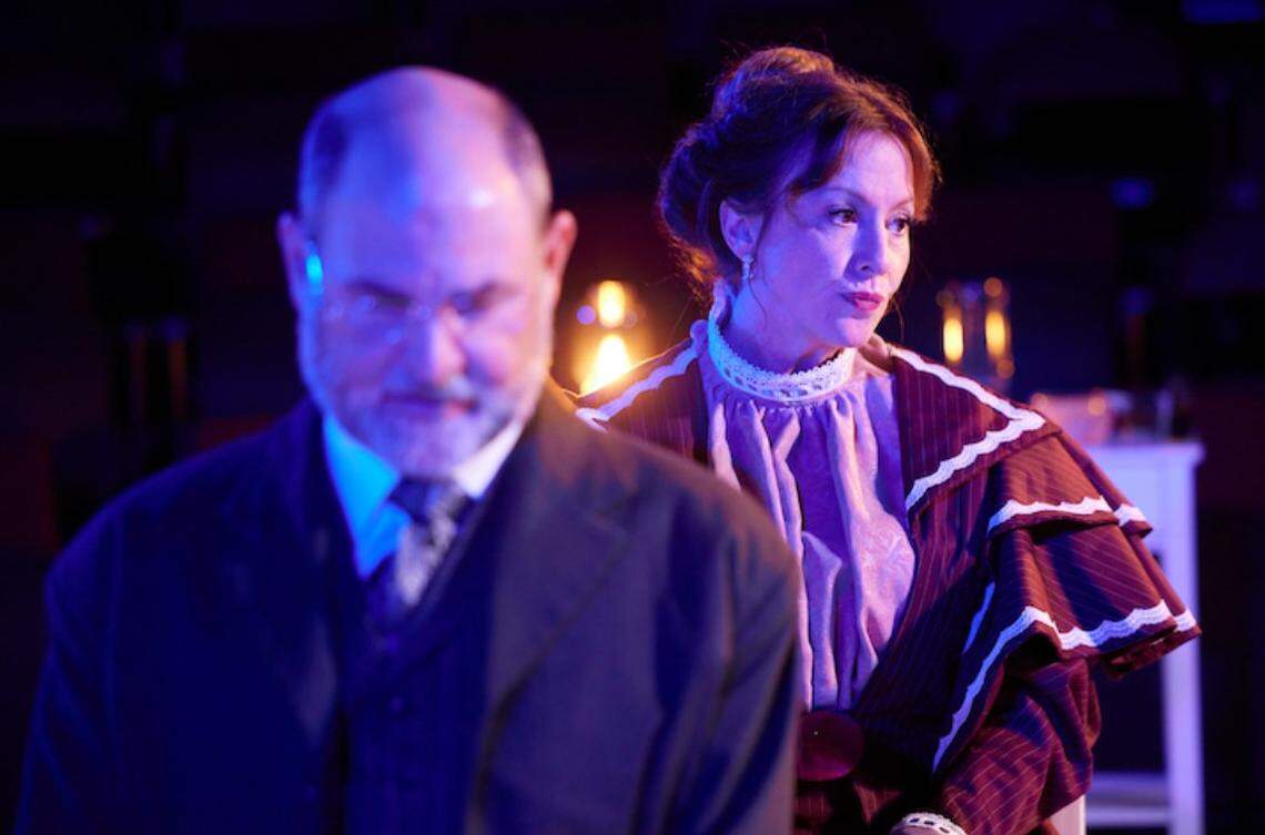 Shawn Halliday and Kellee Stall in Charlotte Conservatory Theatre’s production of “A Doll’s House, Part 2.”