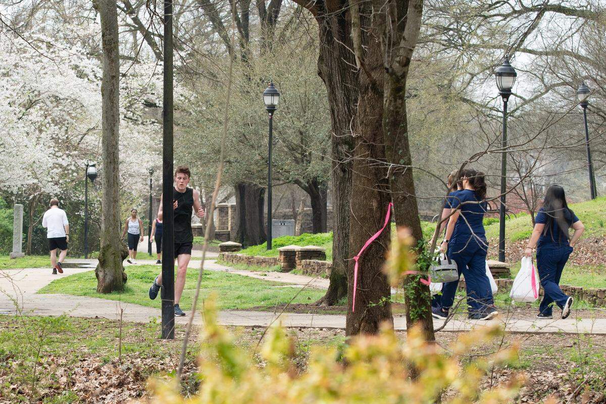The parks and greenways in Charlotte still have a number of visitors during the threat of COVID-19.