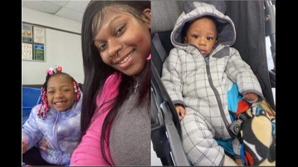 Markayla Johnson, 22, and her 4-year-old, Miracle Johnson, and 7-month-old, Messiah Johnson, were last seen in the 400 block of Orchard Trace Lane in northeast Charlotte, police said.