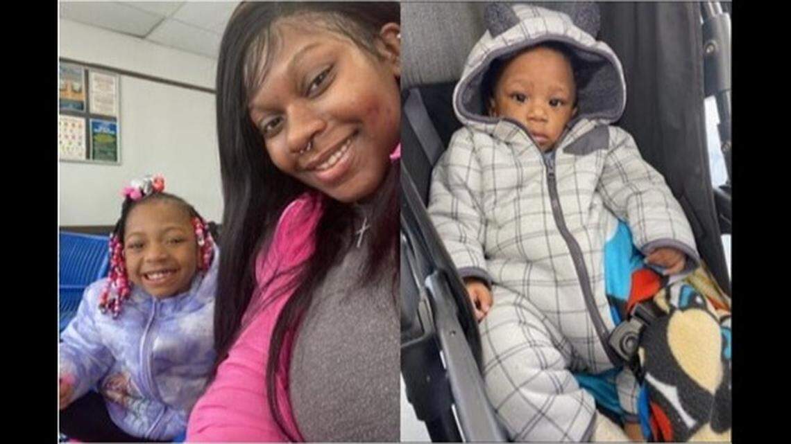 Markayla Johnson, 22, and her 4-year-old, Miracle Johnson, and 7-month-old, Messiah Johnson, were last seen in the 400 block of Orchard Trace Lane in northeast Charlotte, police said.