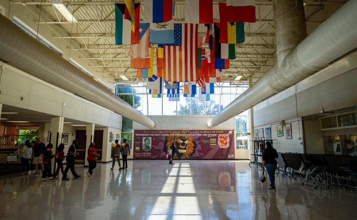 West Charlotte High school hosted Lion Pride Day to invite all the alumni to come out and see the historic school before it will be demolished this summer. West Charlotte has a new school build adjacent to the original buildings and will be open this upcoming school year.