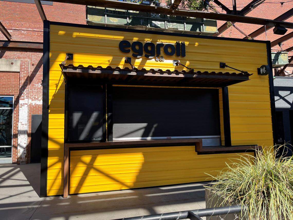 Eggroll Company is now located at 1801 N. Graham St. in the Keswick food stalls.