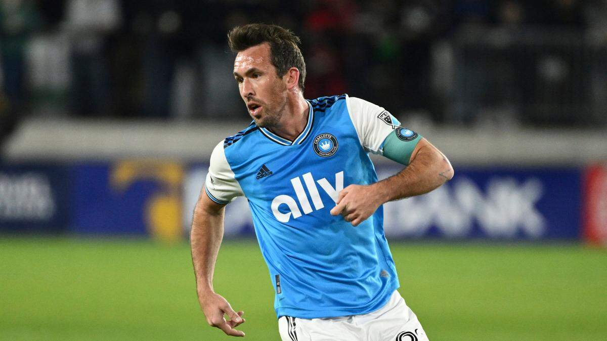 Charlotte FC defender Christian Fuchs (22) is a team captain and one of the most experienced players on the young roster.
