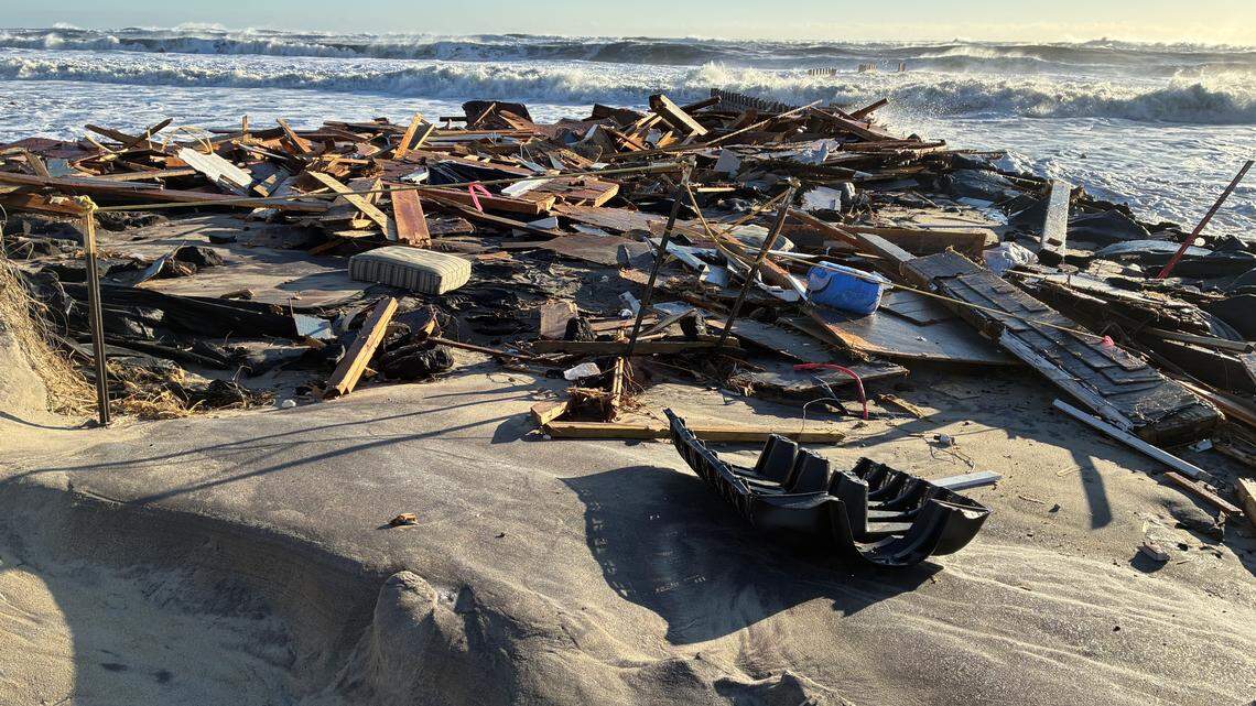 Four Outer Banks homes fall into ocean after historic snow storm, NC park says