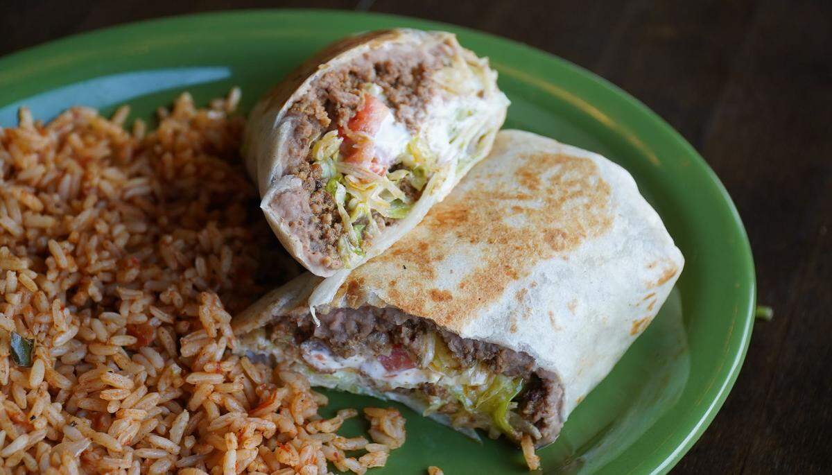 The Burrito Supreme at Tipsy Taco Charlotte.