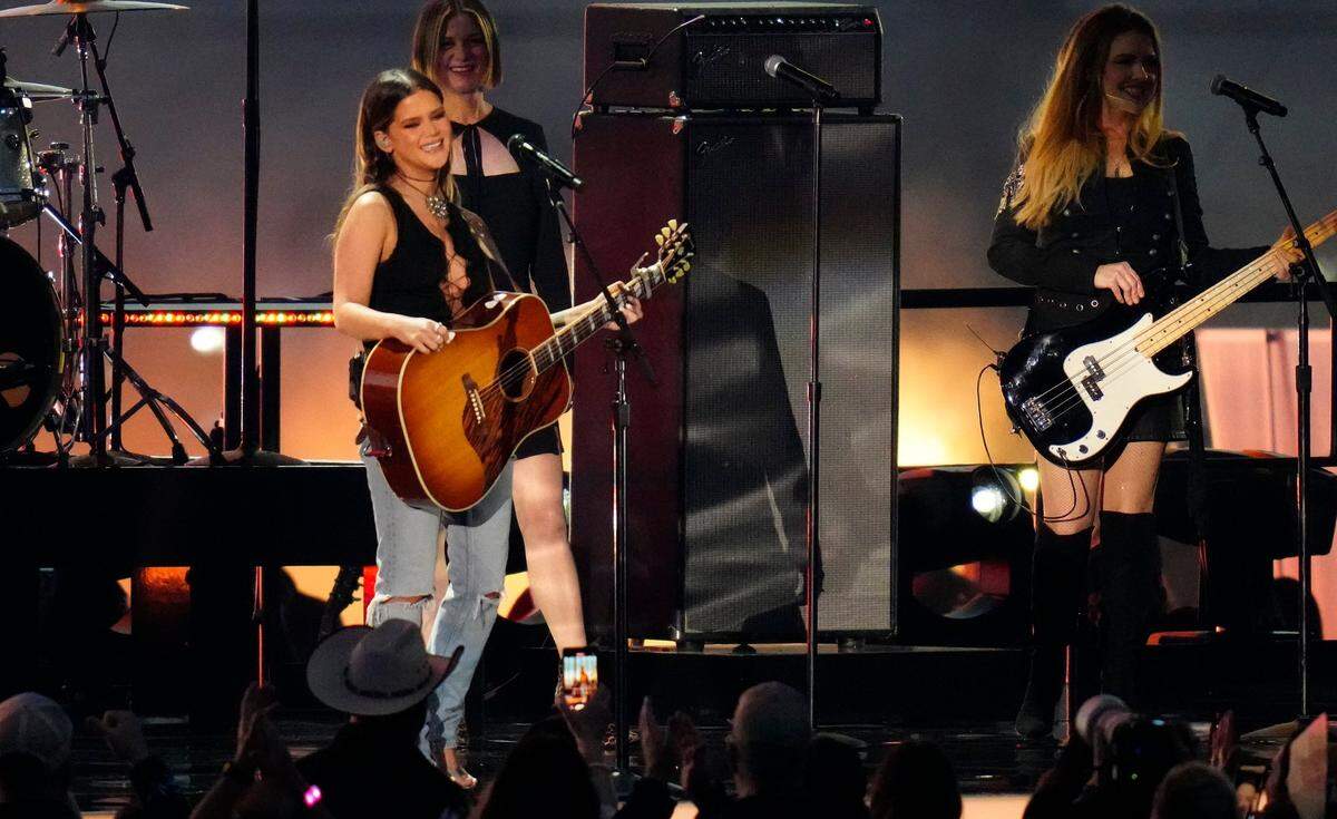 Maren Morris performs at the 57th Academy of Country Music Awards earliest this month in Las Vegas.