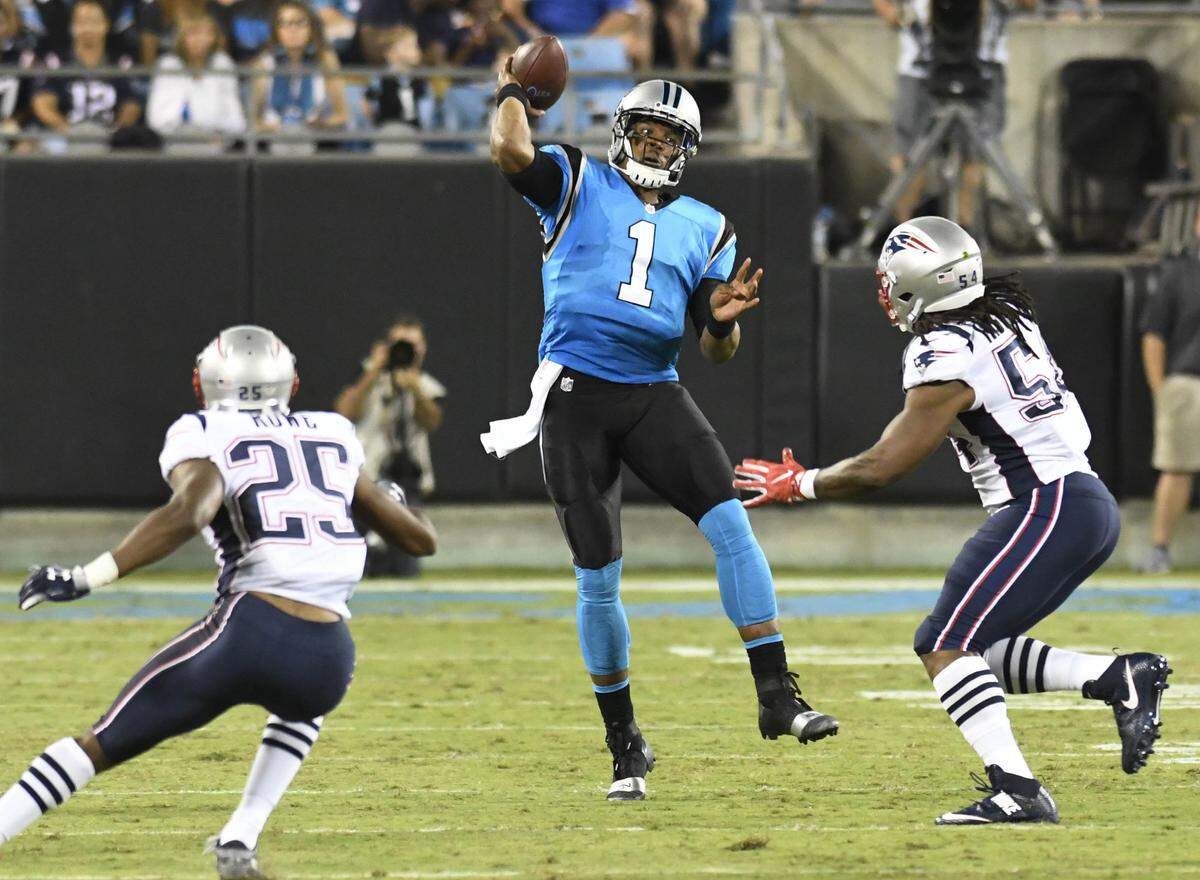 Carolina Panthers quarterback Cam Newton (1) wants to play fast, efficiently and consistently this fall. Carolina went about getting him the help he needs to do so in the offseason.
