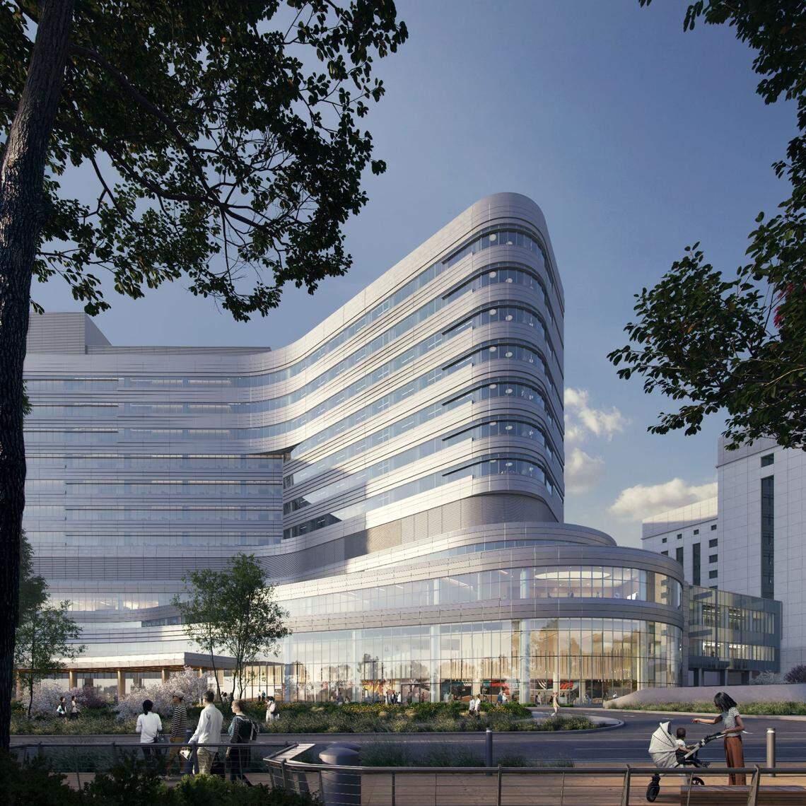The 12-story tower will cost an estimated $900 million and will be operational by 2027, according to Atrium Health.