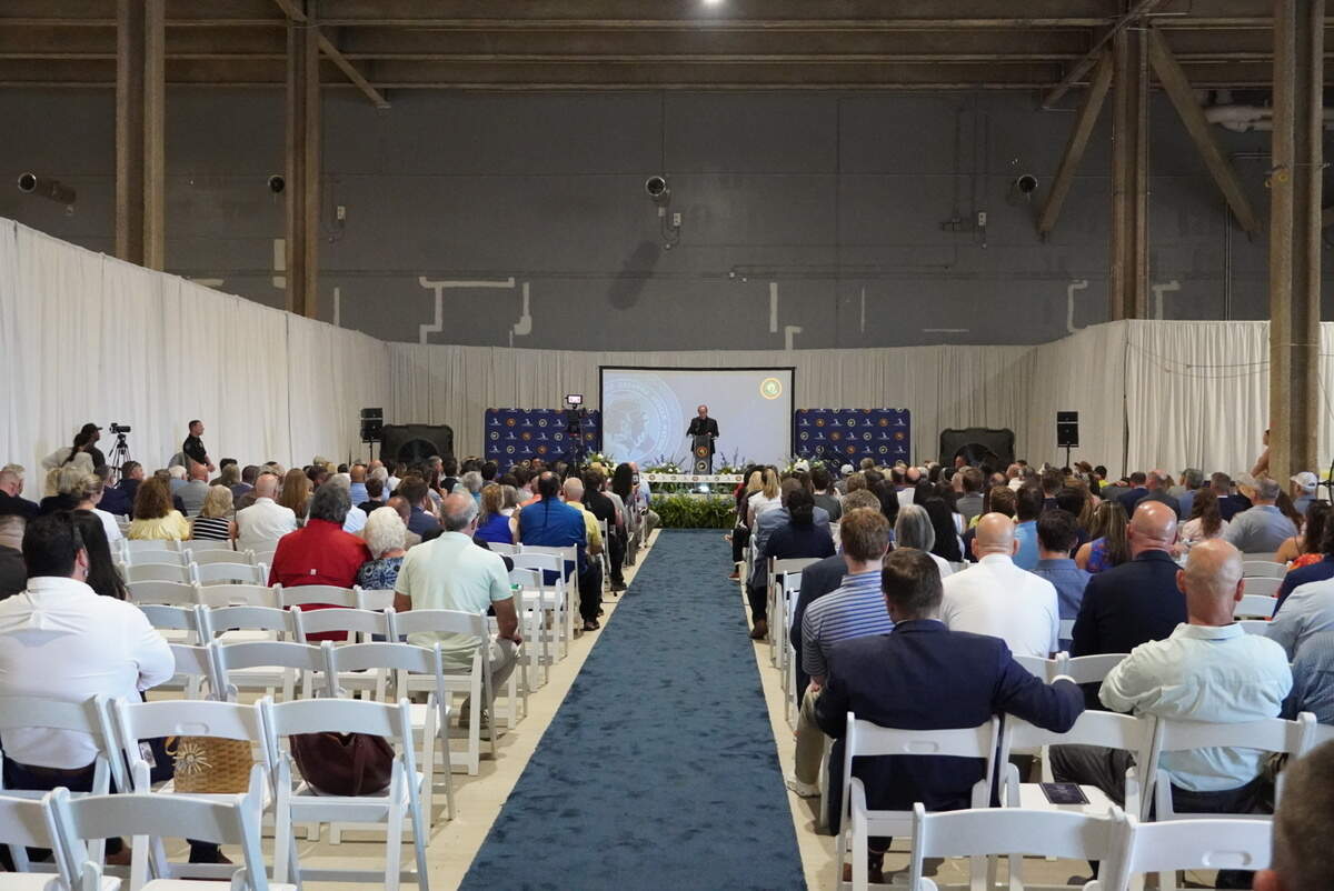 Hundreds attended a celebration to mark the first phase of the Catawba Two Kings Casino Resort on Wednesday.