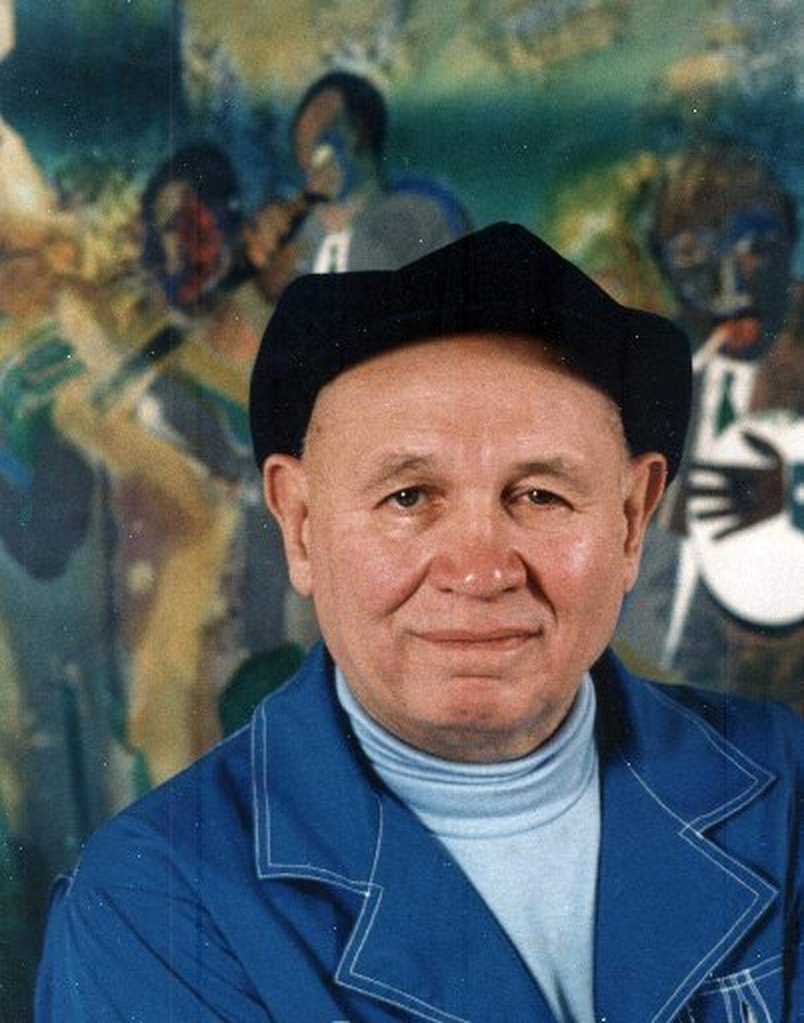 Romare Bearden in 1980, the year he returned to Charlotte for a major exhibition of his work at the Mint Museum.