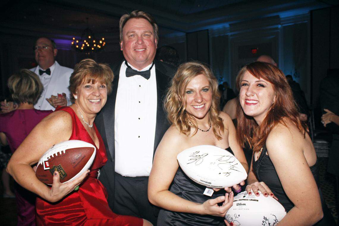 Shelby and Stuart Stout with their daughters, Holly and Austin, at a fundraising gala for Hope’s namesake March Forth With Hope Foundation in 2013.