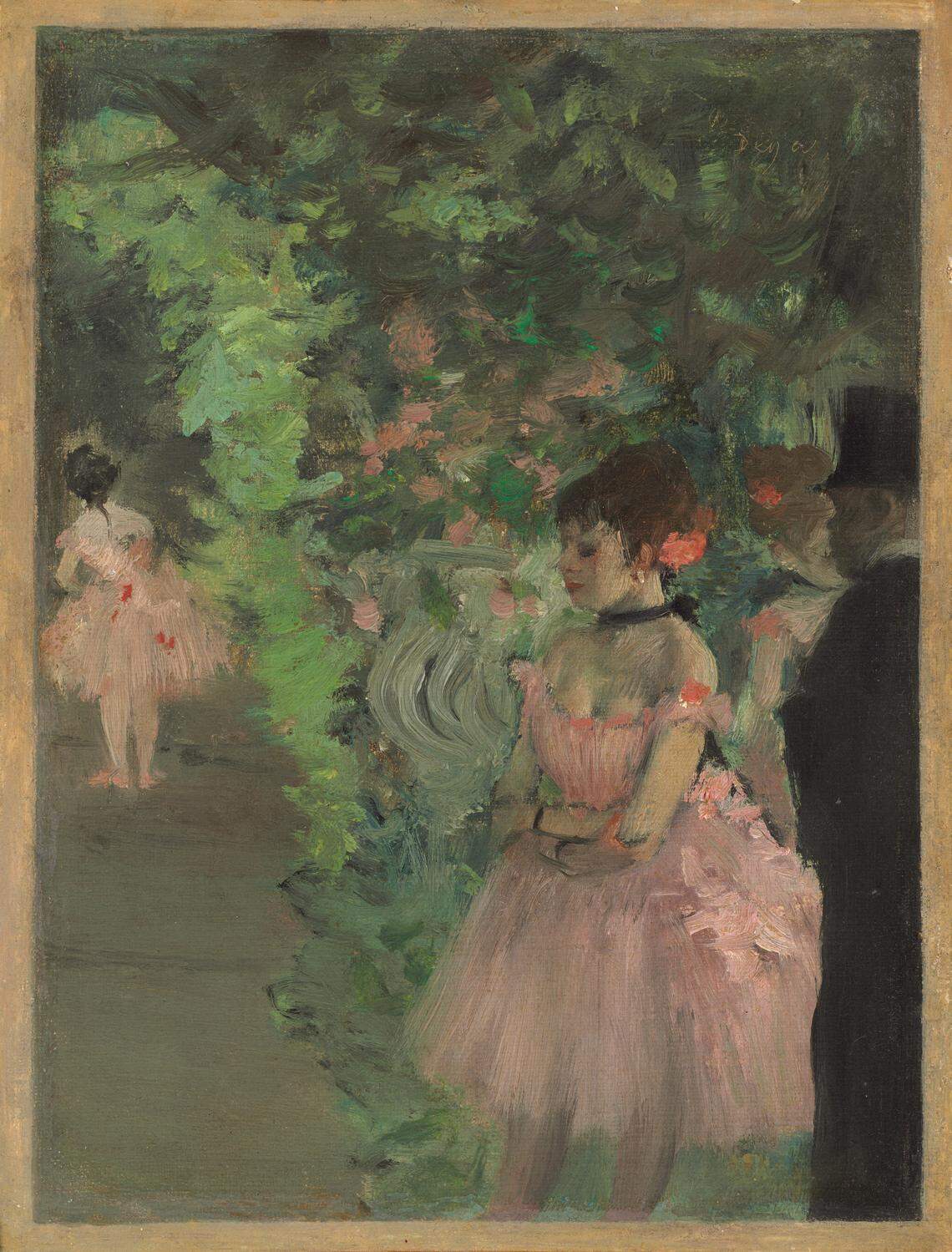 Edgar Degas, Dancers Backstage, 1876/1883, oil on canvas, National Gallery of Art, Ailsa Mellon Bruce Collection, 1970.17.25