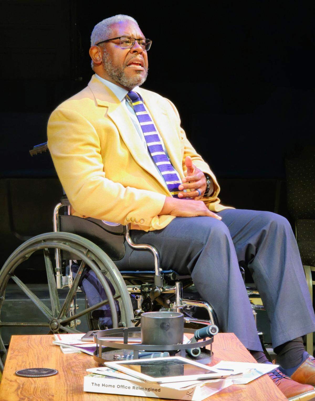 Bartholomew (Tim Bradley) in the Three Bone Theatre production of “... what the end will be.”