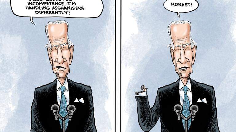 Kevin Siers cartoon: The Biden Difference