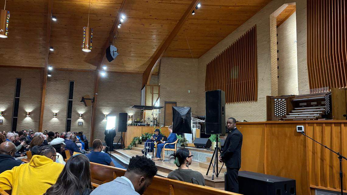 Democratic Congresswoman Alma Adams hosts a town hall at Mayfield Memorial Missionary Baptist Church in Charlotte on Thursday, March 6, 2025.