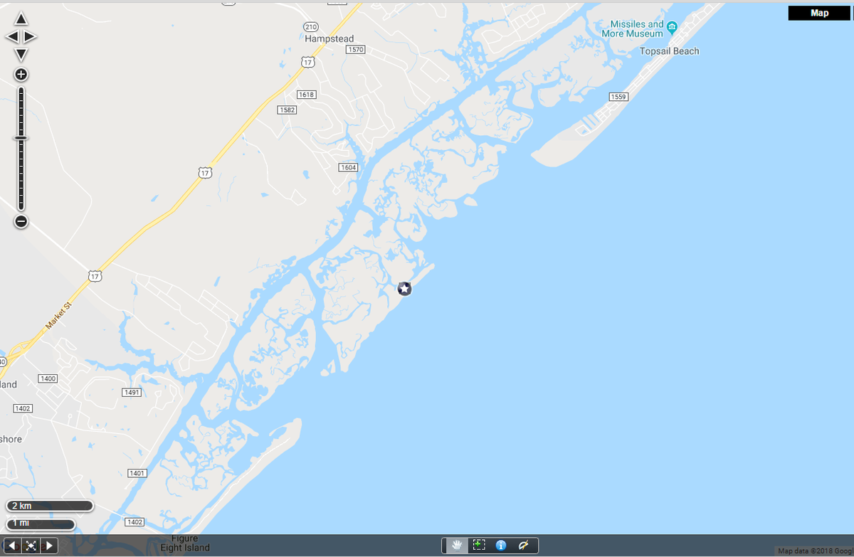 The location of Lea Island