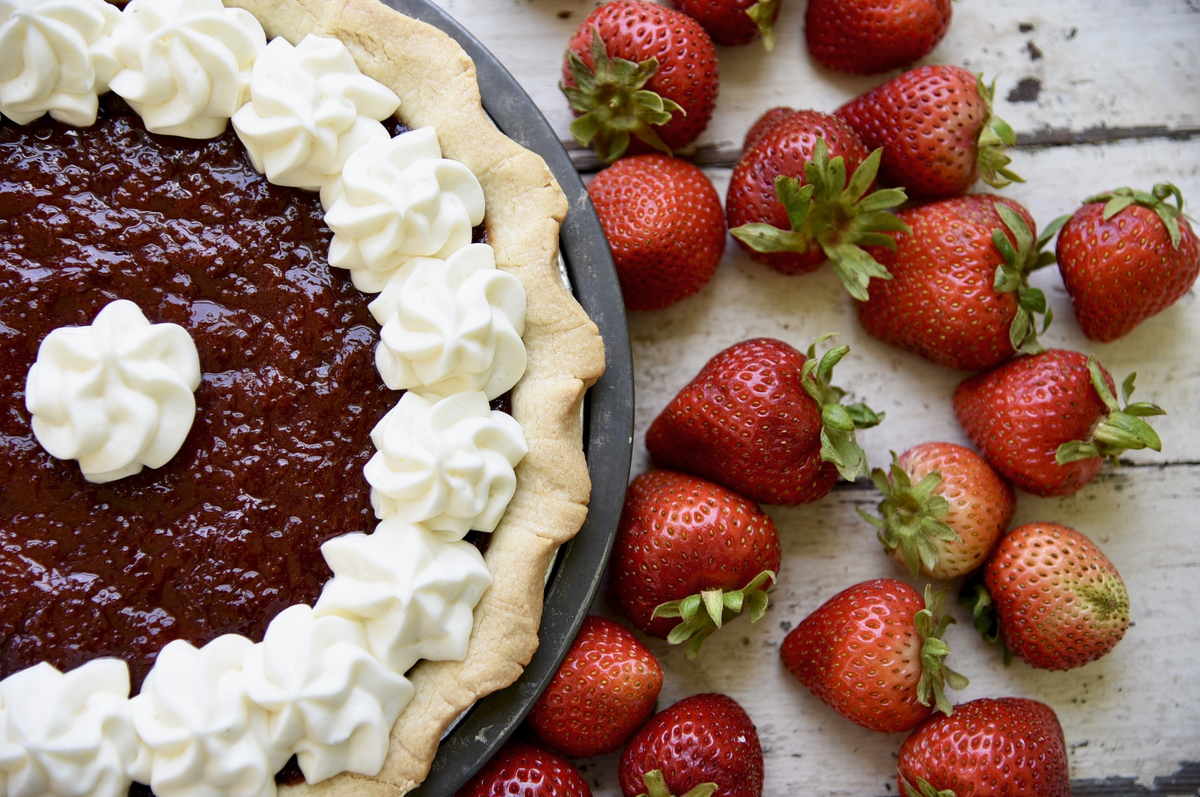 The strawberry pie at Buttermilk Sky.