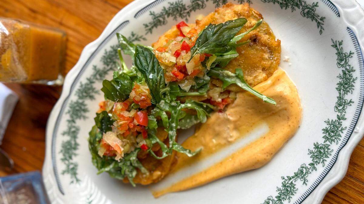 Fried green tomatoes were recently added to Haberdish’s dinner menu by executive chef Lex Falardeau.