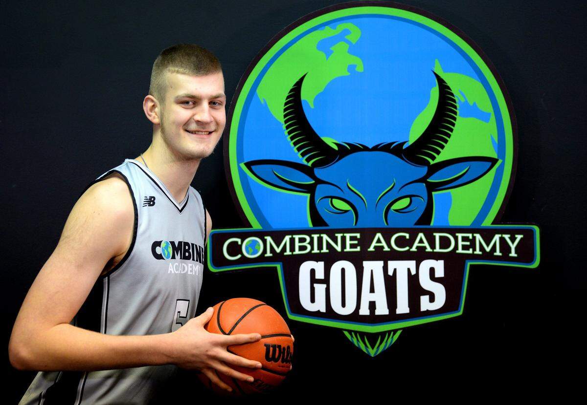 Patrick Wessler is the center for the Combine Academy Goats basketball team in Lincolnton, NC. Wessler is 7-foot tall. Wessler will be attending Virginia Tech.