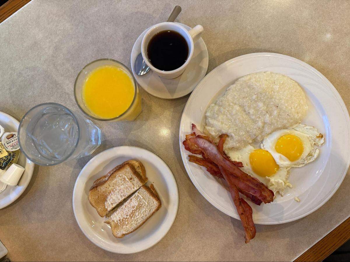 The wallet-friendly breakfasts at Landmark are classic Americana.