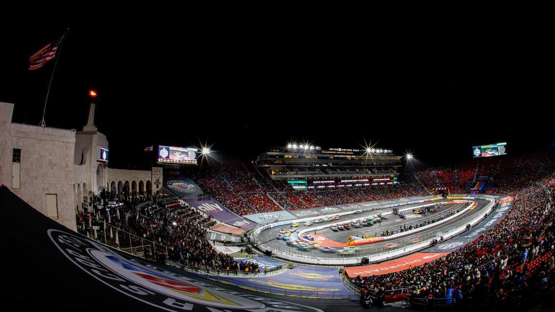 NASCAR Clash at the Coliseum in Los Angeles moved to Saturday night. New TV info, odds