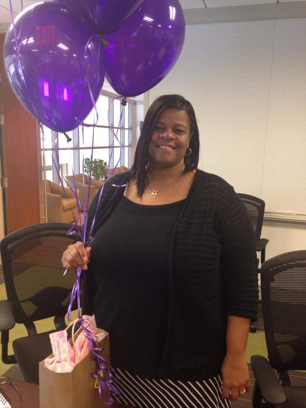 Zelda “Z” Keitt at a celebration of her 25-year work anniversary with the Charlotte Arts & Science Council.