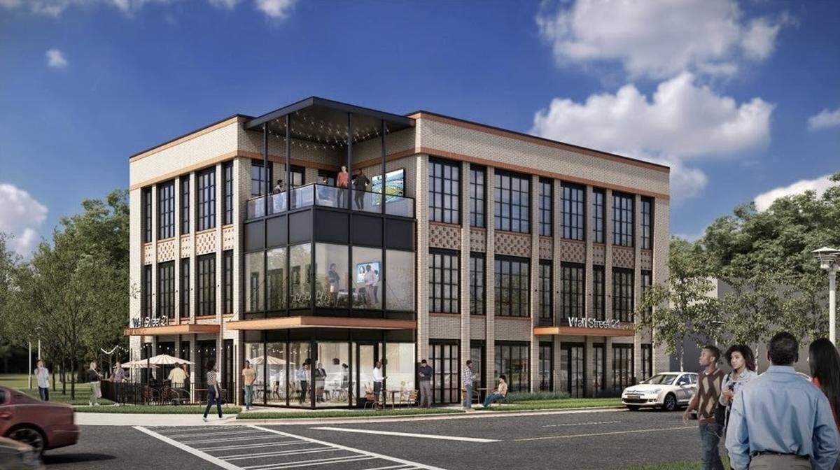 A rendering shows a three-story, 6,000 square-foot commercial project proposed along Beatties Ford Road. The northwest Charlotte corridor is seeing a number of ground-up development projects.