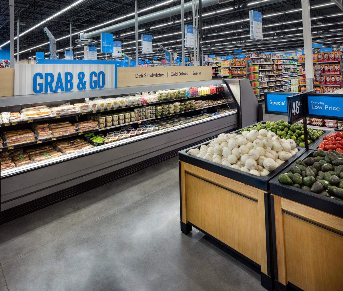 Grab and go sections are part of Walmart's $9 billion store upgrades at 1,400 across the country, including 15 in the Charlotte region.