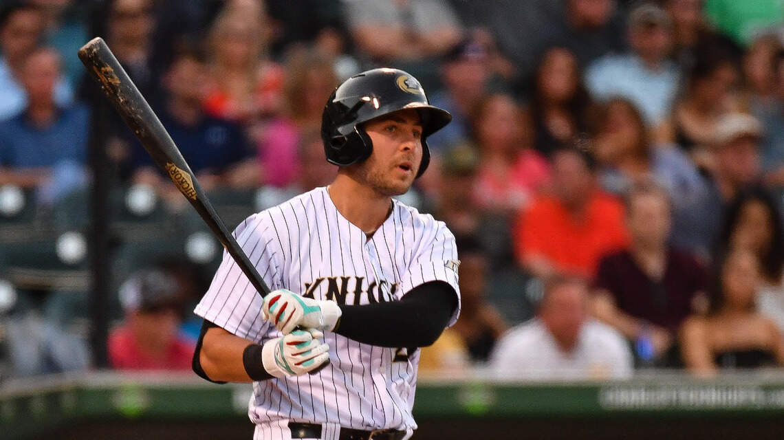 Power hitting, home field have Knights near 1st place