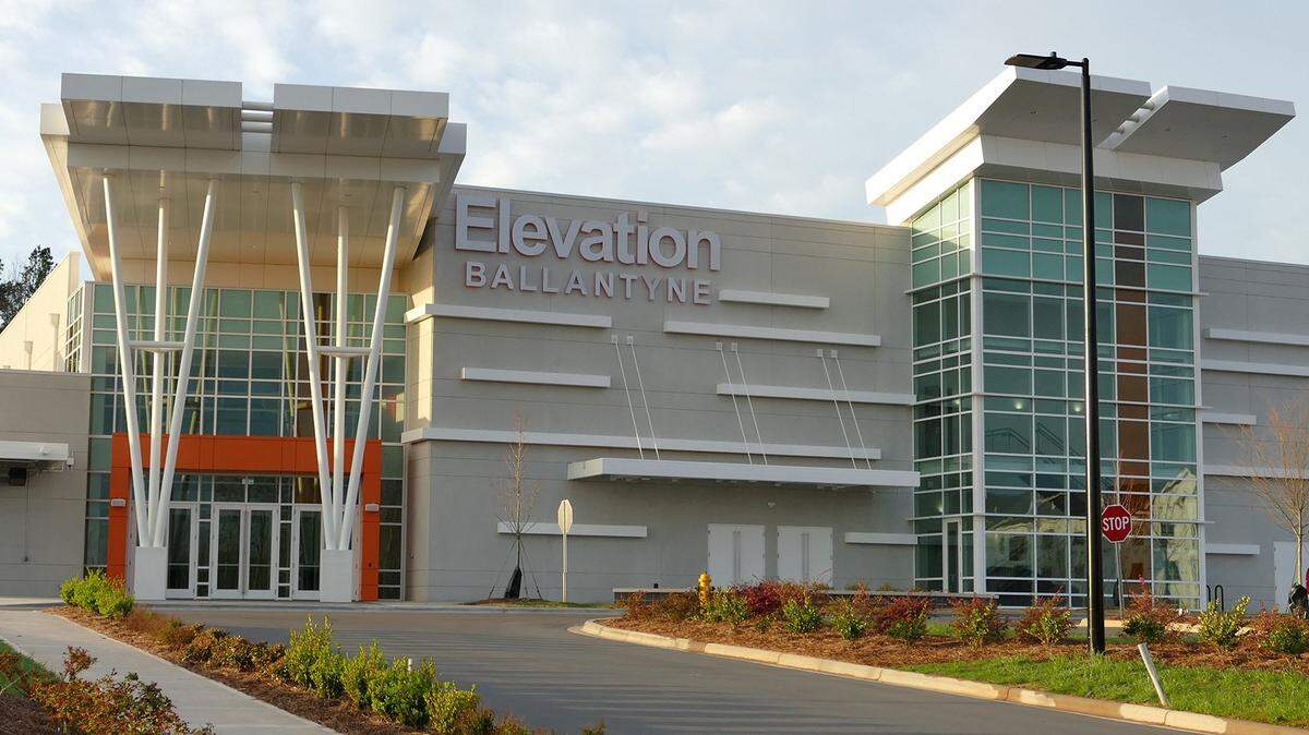 Elevation Church's campus at 11701 Elevation Point Drive, one of its locations in the Charlotte area. 