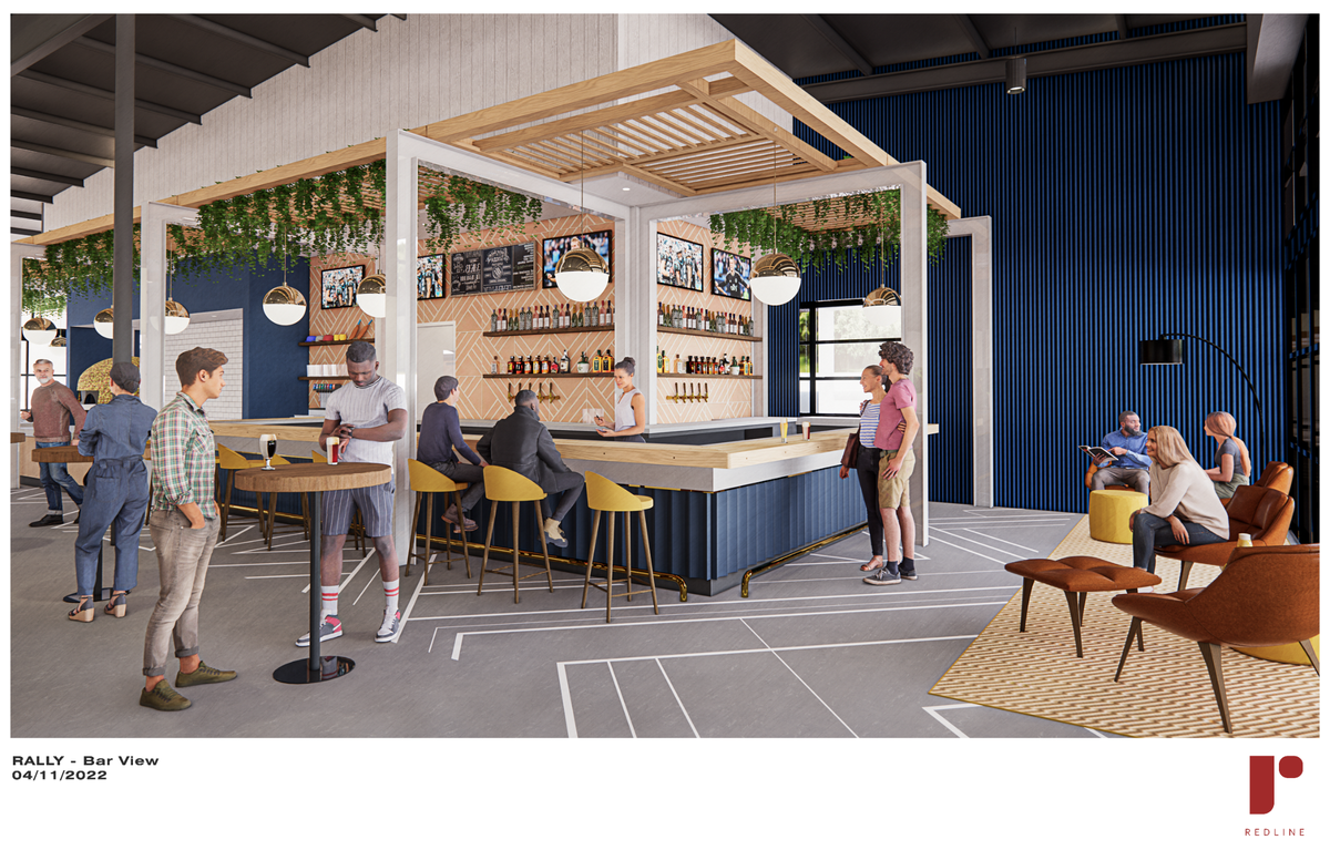 Premium food and drink options will be available at the new pickleball complex.