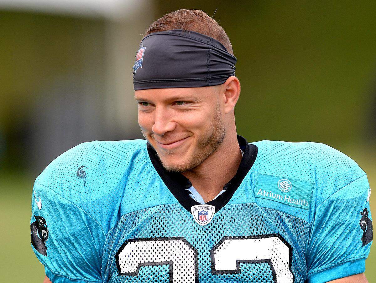 Carolina Panthers running back Christian McCaffrey has seen his touches from scrimmage increase each year with the team -- from 197 in 2017 to 326 in 2018 to an NFL-high 403 in 2019.