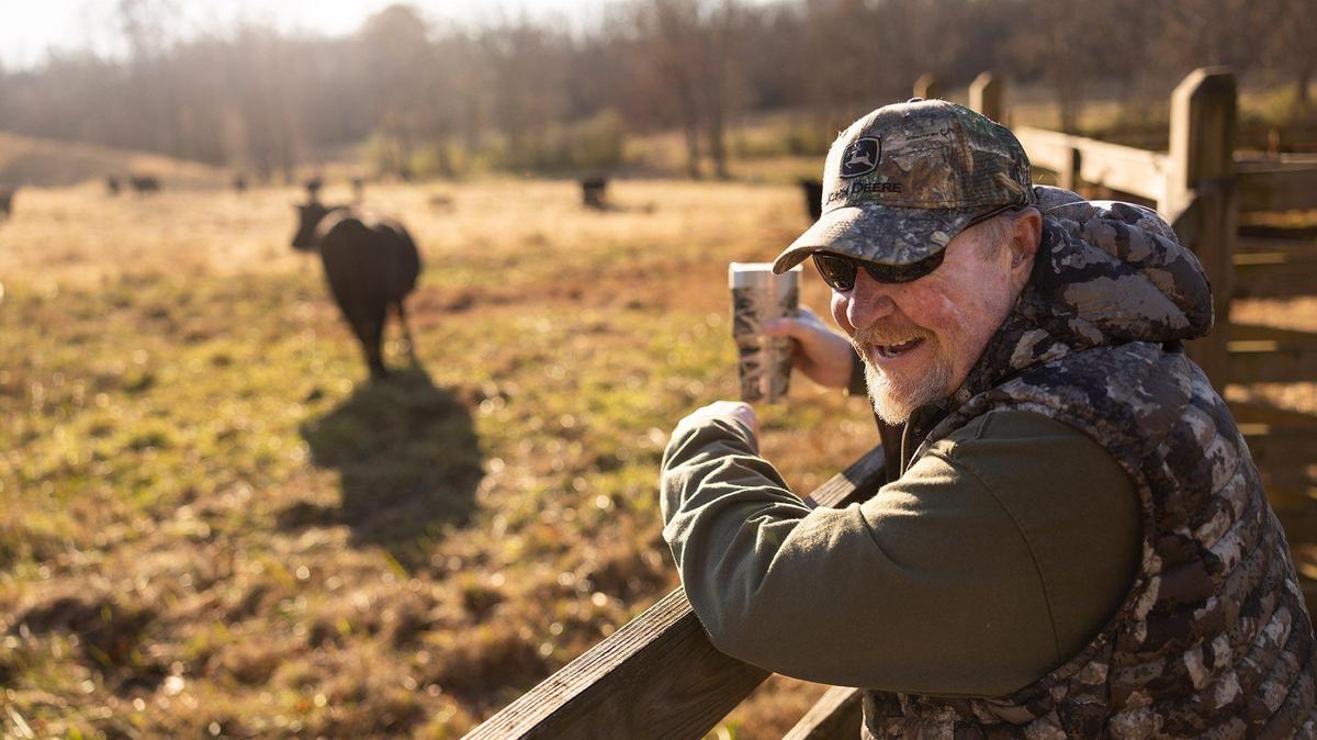 John Isley "John Boy" looks out at his farm in Waxhaw on Dec. 7, 2023. Friday, Nov. 15, 2024, marks the final broadcast of  “The Big Show” with John Boy and Billy on 99.7 the Fox, the station announced.