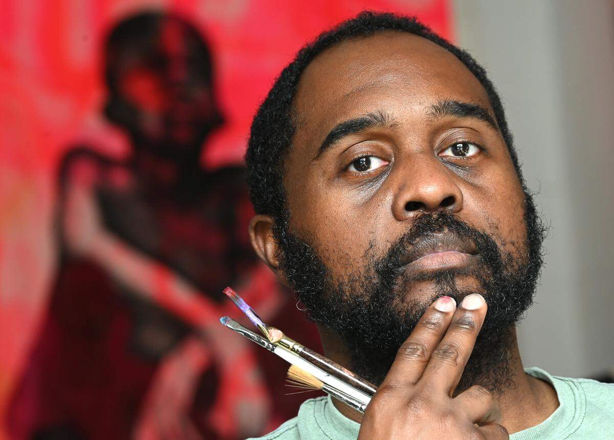 Artist Dammit Wesley moved to Charlotte 12 years ago. “It (Charlotte) seemed like the right place to be and grow and spread my wings,” he said. “I was kind of correct.”