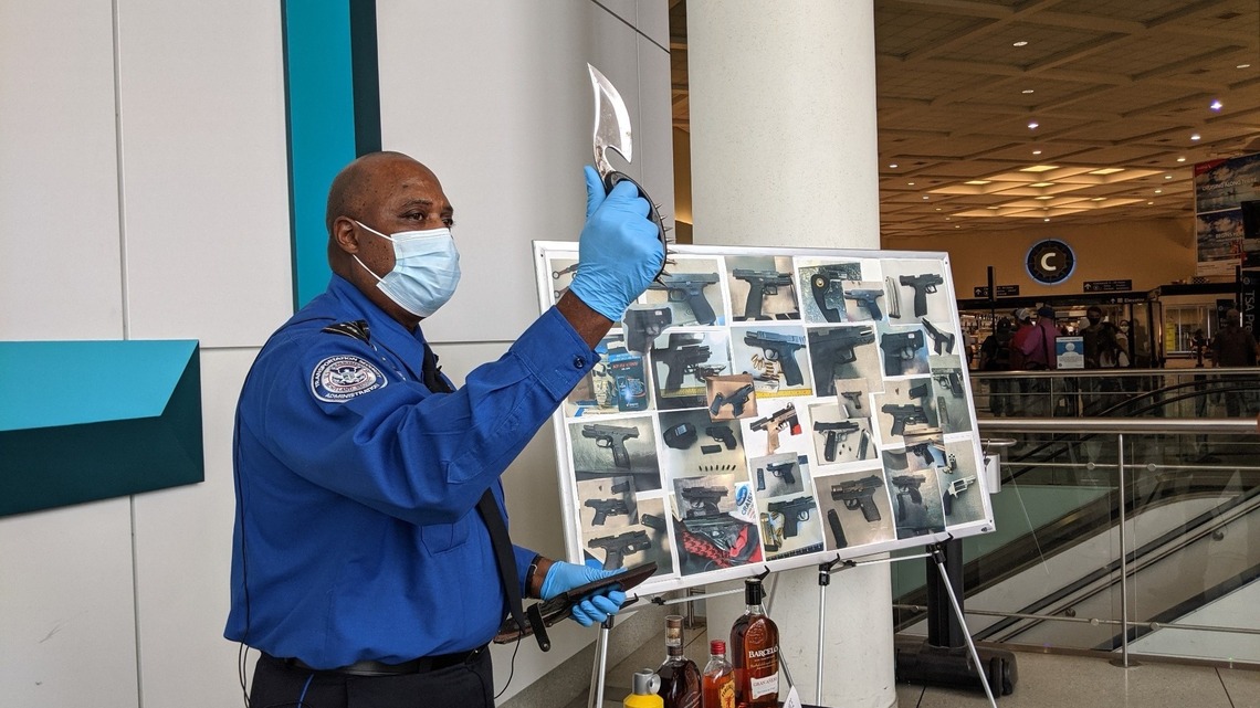 Feds find nearly double the number of guns in Charlotte airport last year than in 2020
