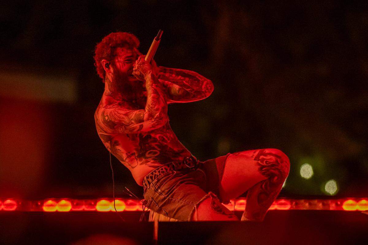 Post Malone at Lovin’ Life Music Fest in Charlotte, NC.