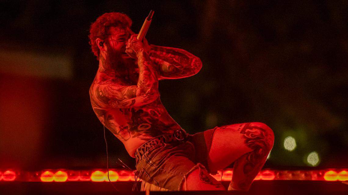 Post Malone at Lovin’ Life Music Fest in Charlotte, NC.