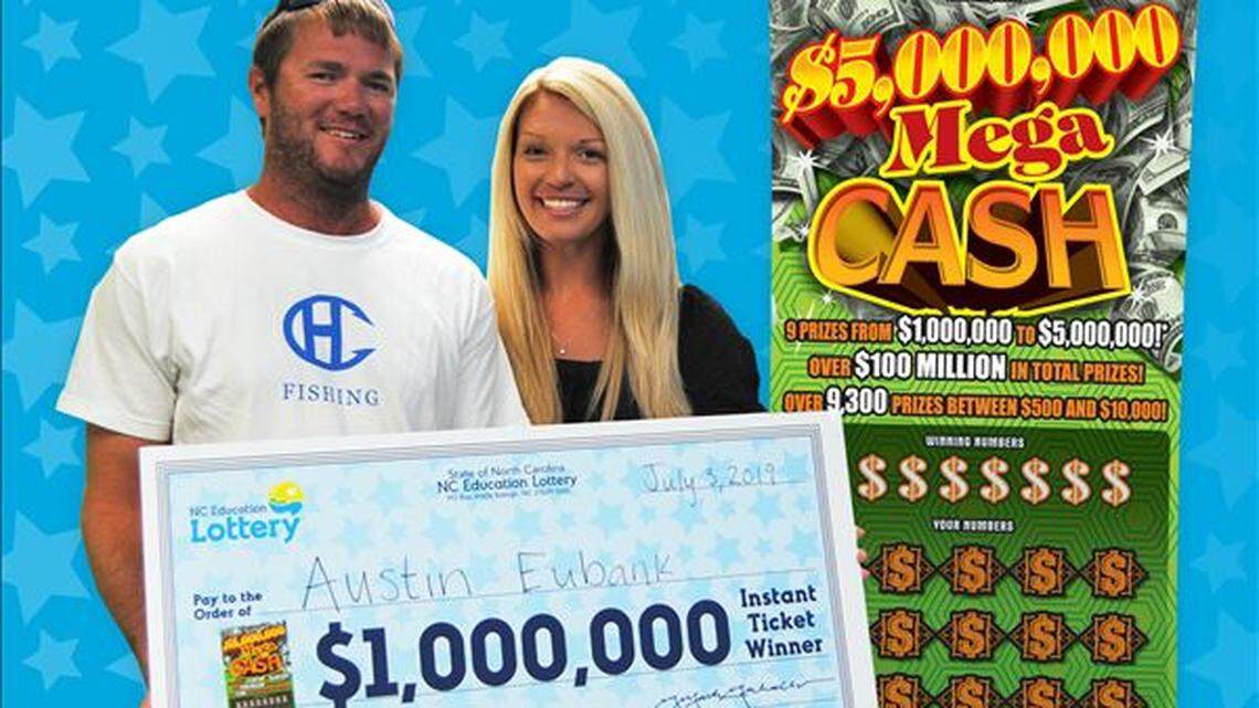 Austin Eubank and his wife, Margaret, of Wilmington will be celebrating July Fourth with a family fishing trip and a $1 million lottery prize.