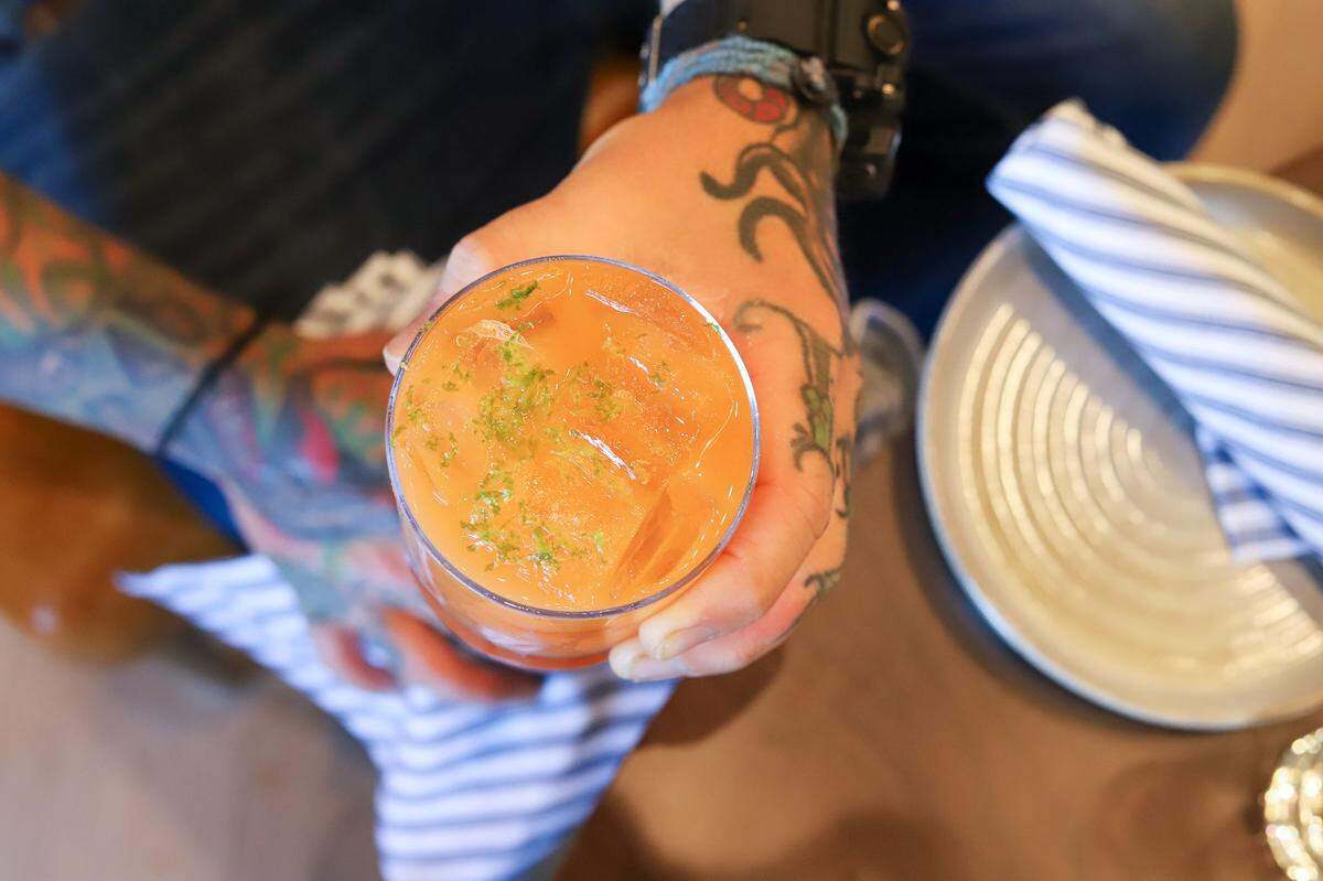 Fine & Fettle’s Pirate Jenny cocktail is made with habanero milagro tequila, grand marnier, carrot and lime.